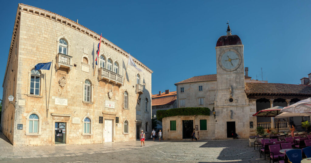 The Trogir Town Loggia - visitors can appreciate its architectural grace and imagine the historical moments that unfolded within its open-air embrace.